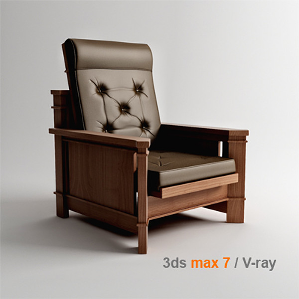 frank lloyd dana obj - Dana-Thomas Recliner by lajhar